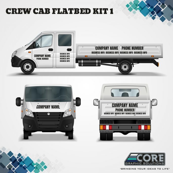 Crew Cab Flatbed Sign Kit 1