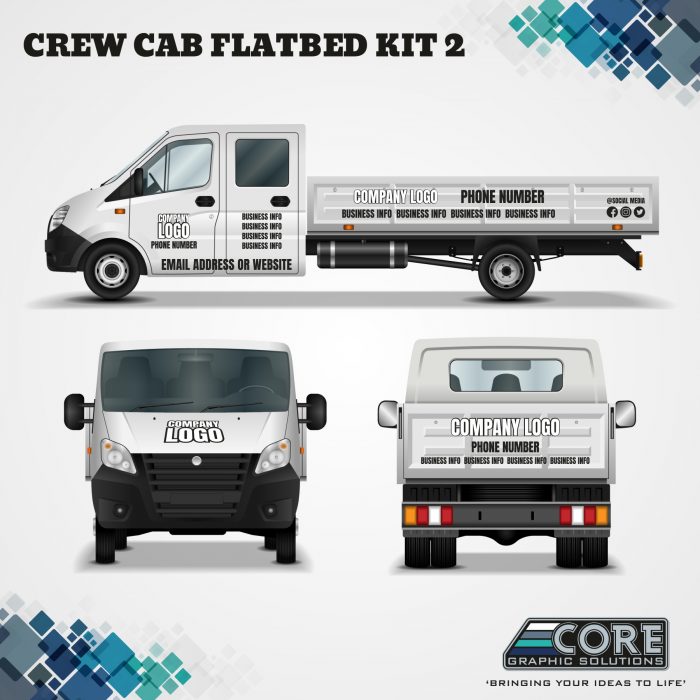 Crew Cab Flatbed Sign Kit 2