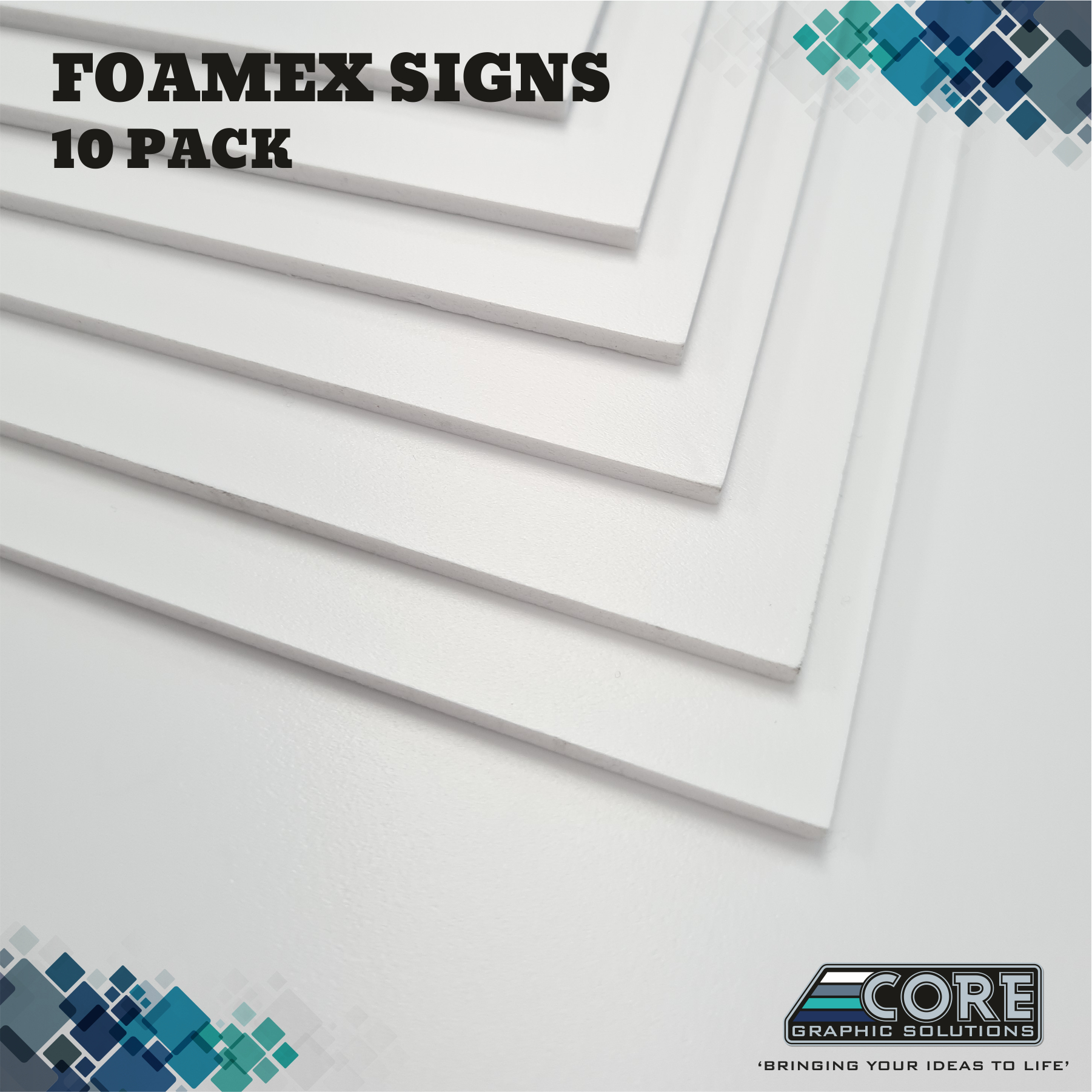 Foamex Signs - 10 Pack