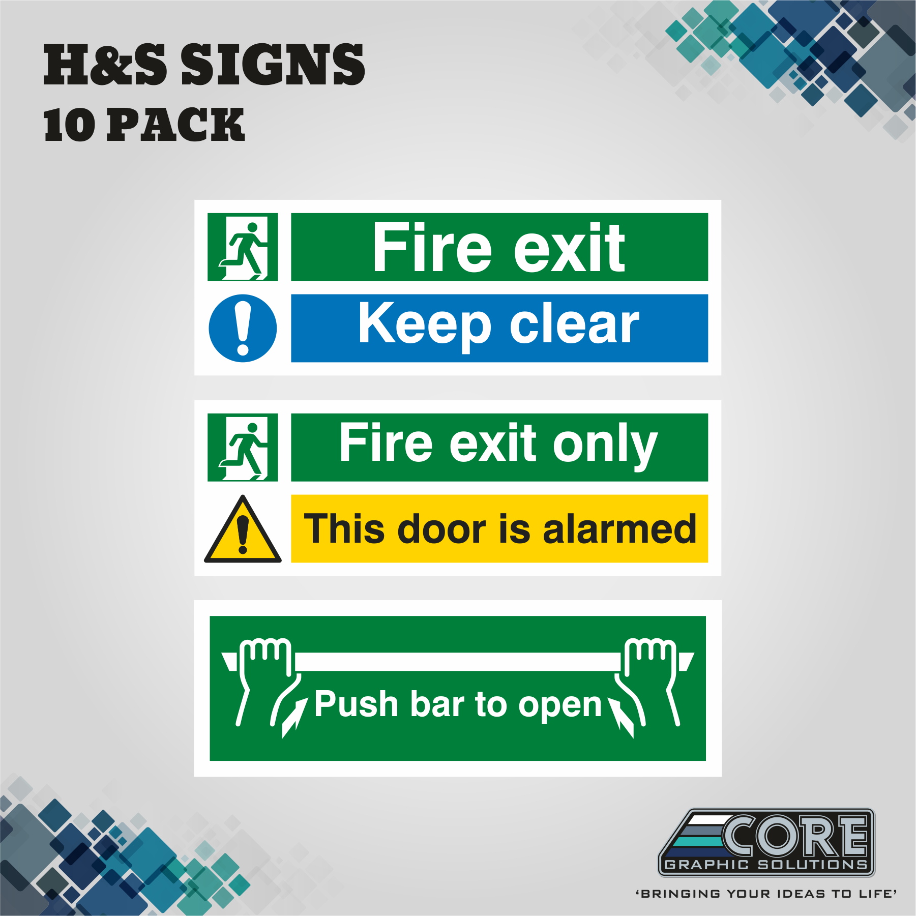H&S Signs - Fire Exit Door